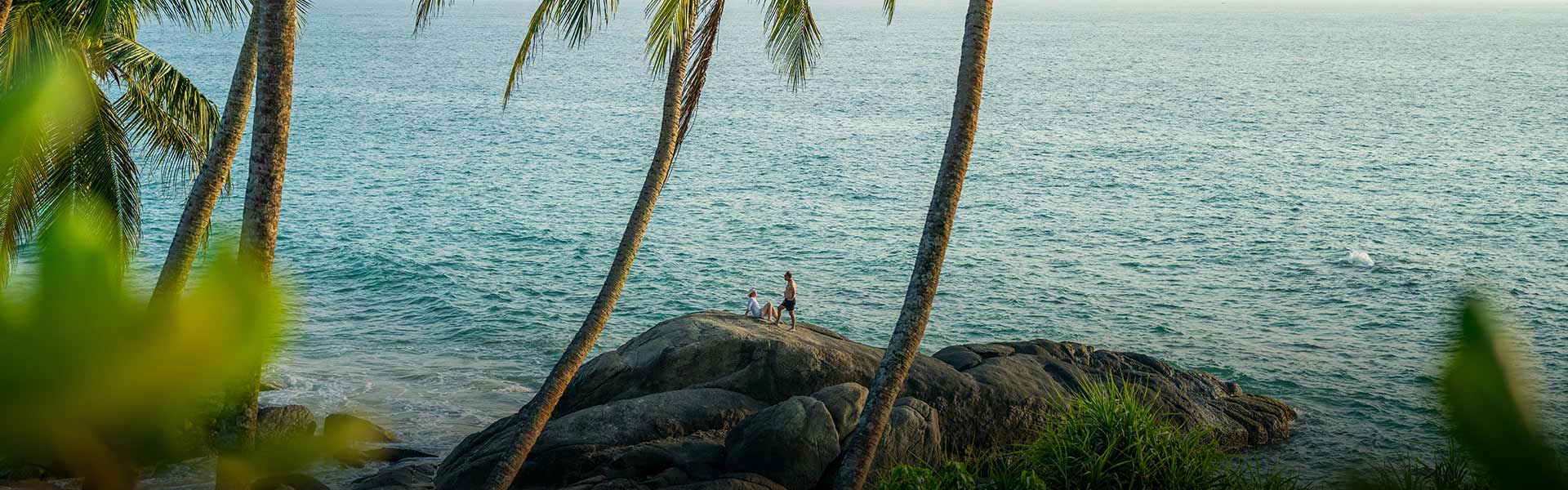 Teardrop, romantic hotels in Sri Lanka perfect for couples, offering stunning ocean views, surrounded by coconut trees and lush greenery.